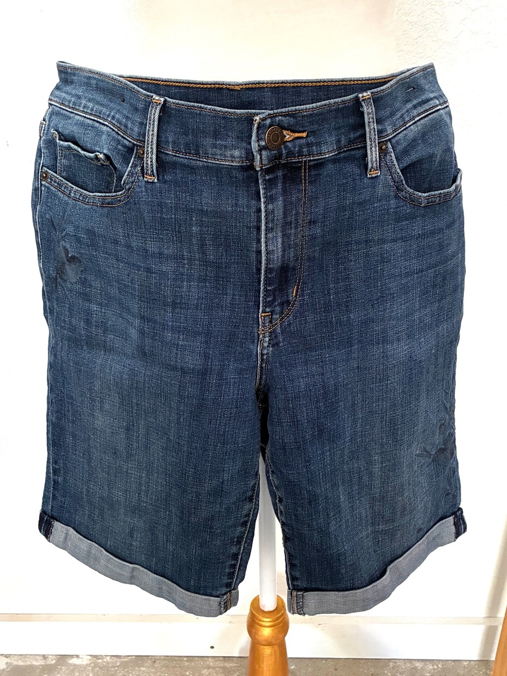 Women’s Levi’s Denim Roll-Cuff Denim Shorts - Blue